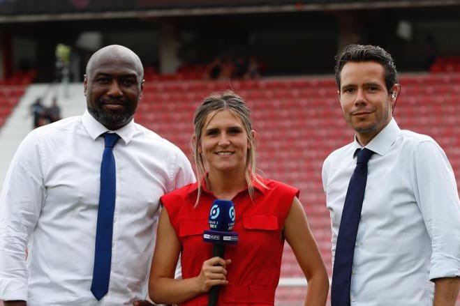 Gourniste's tweet photo. Quand je repenserais à ces 2 ans de Ligue 2, je penserai aussi à eux qui ont commentés la quasi-totalité de nos matchs sur BeIN Sport.

Bravo à eux 3 et surtout à Clément, certaines de ses phrases resteront dans les mémoires.

@Margot_Dumont @RobertMalm @ClementGrezes 👏⚽️ https://t.co/30iCKX8BgO