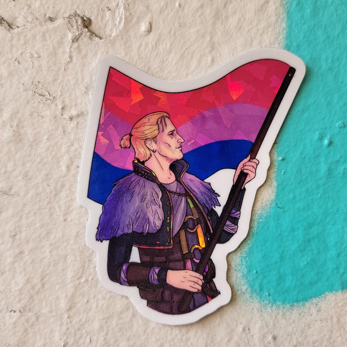 One last plug for the day -- I'm a queer artist making (mostly queer) fanmerch. Here's a few flag ones, more stuff at the shop > etsy.com/shop/StuckToYo…

#queerartist #queermerch