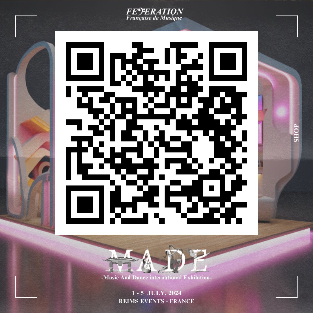 MADE24: Be part of the international event!
Join the cultural platform #music #dance #arts dedicated to sales, #networking #meetings B2B opportunities
July 1st - 5th in France

🅼🅰🅳🅴 -Music And Dance international Exhibition-
_____
Book:
ffmusique.fr/evenements/mad…
#made24 #event