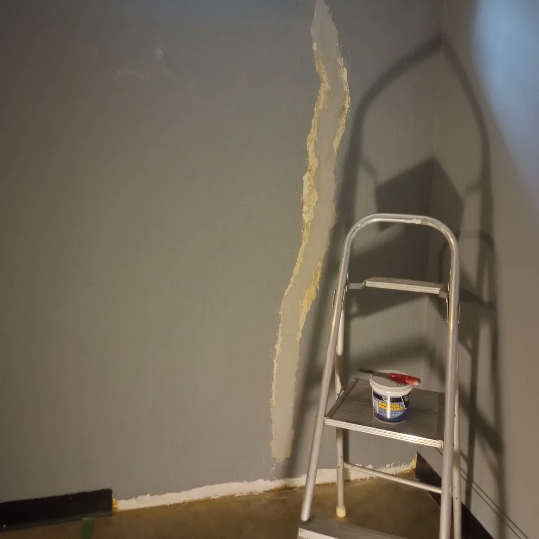 DarrinSmiddy's tweet image. Fixing cement crack took hours to remove old repair. Added cement, then tomorrow waterproof sealing paint, &amp;amp; then paint alloy gray. Then replace black trim with gray trim. Remodeling is fun. #RemodelingProject