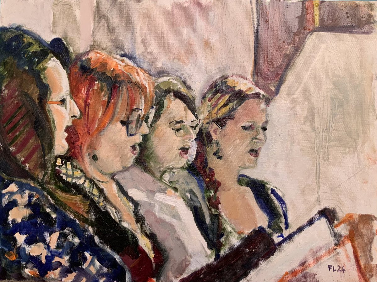 #workinprogress #oilpainting #coro #choir