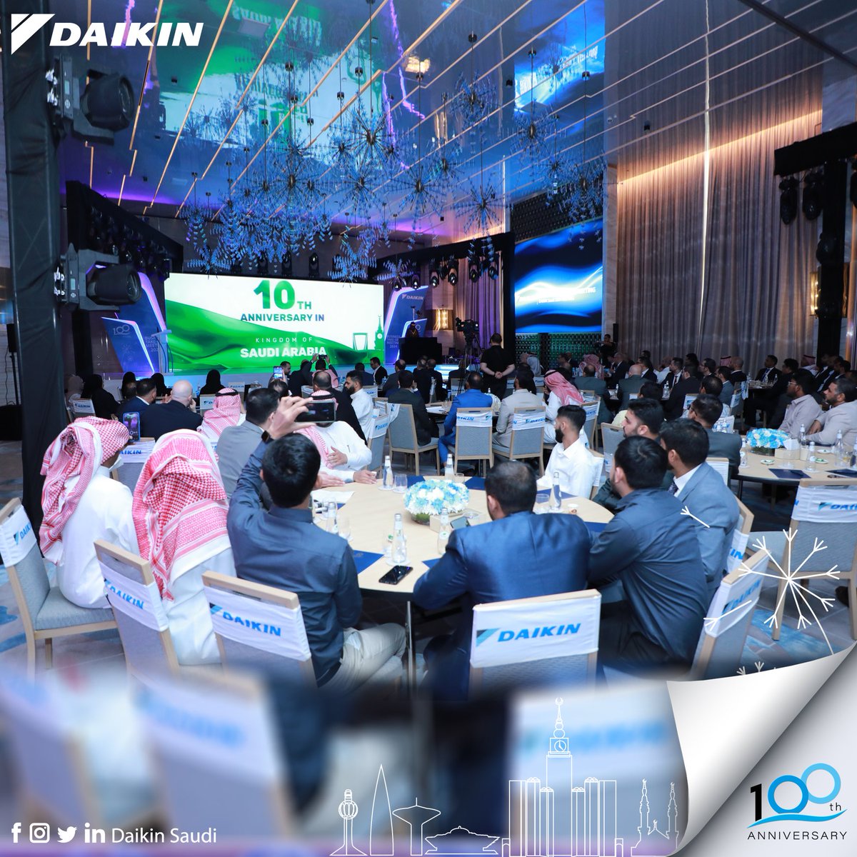 DaikinSaudi's tweet photo. BUILDING IT TOGETHER! The DAIKIN Saudi team meets from all regions to celebrate 2023 wins and plan for success in 2024. See our teamwork in action. 

نبنيها سوا! اجتمع فريق دايكن السعودية من جميع المناطق للاحتفال بانجازات عام 2023 والتخطيط للنجاح في عام 2024. شاهد عملنا الجماعي على أرض الواقع.

#DAIKINAnnualMeeting #TeamGoals #FutureFocus