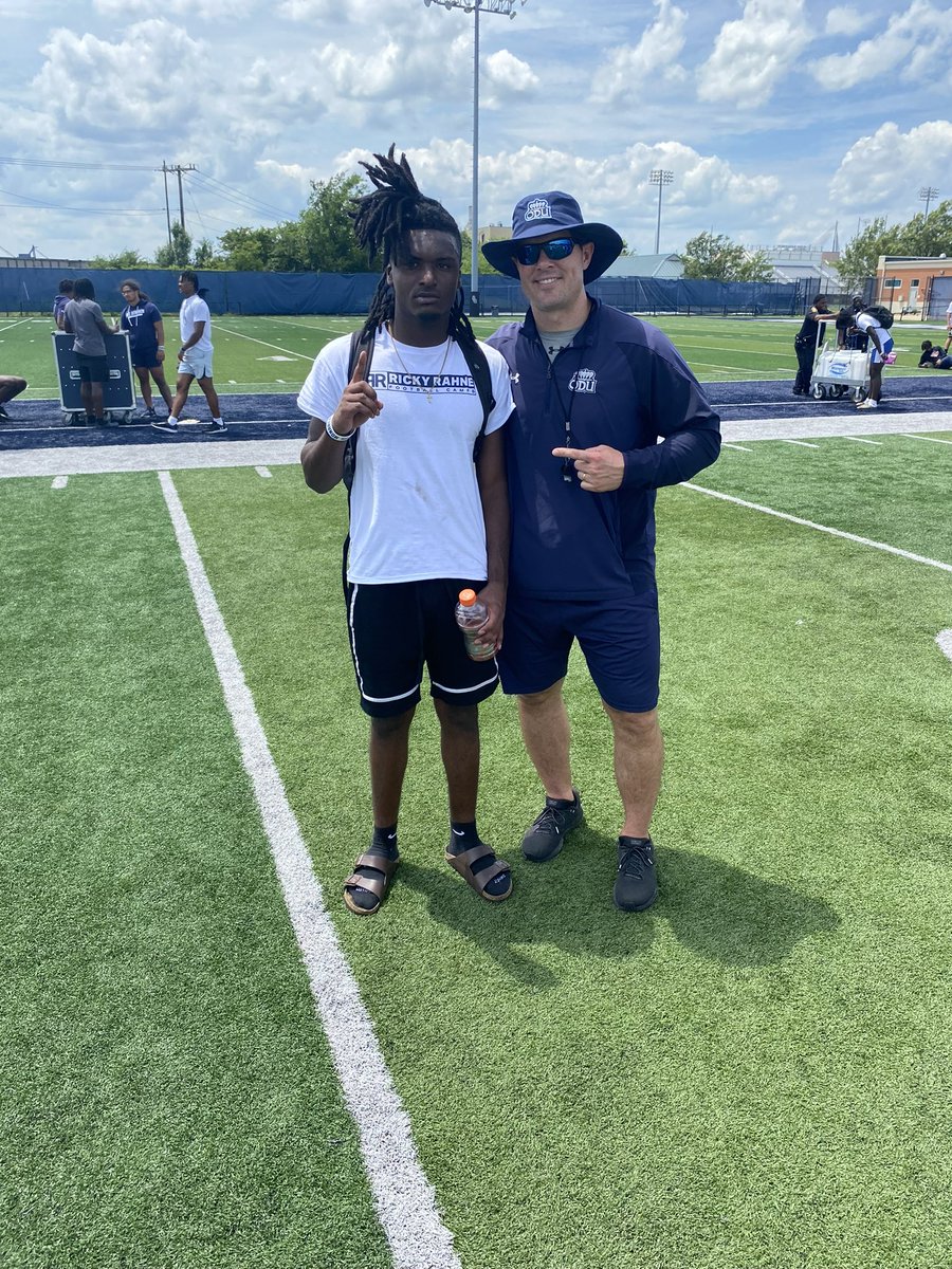 💙🦁 Had an amazing time @ODUFootball camp!! A blessing to come down and compete with everyone! I ended up with 4 picks during 1on1’s!!Thank you @Coach__Seiler for working with me and helping me get better. So grateful for the opportunity and the invite #Letswork 
@CARDBALL1