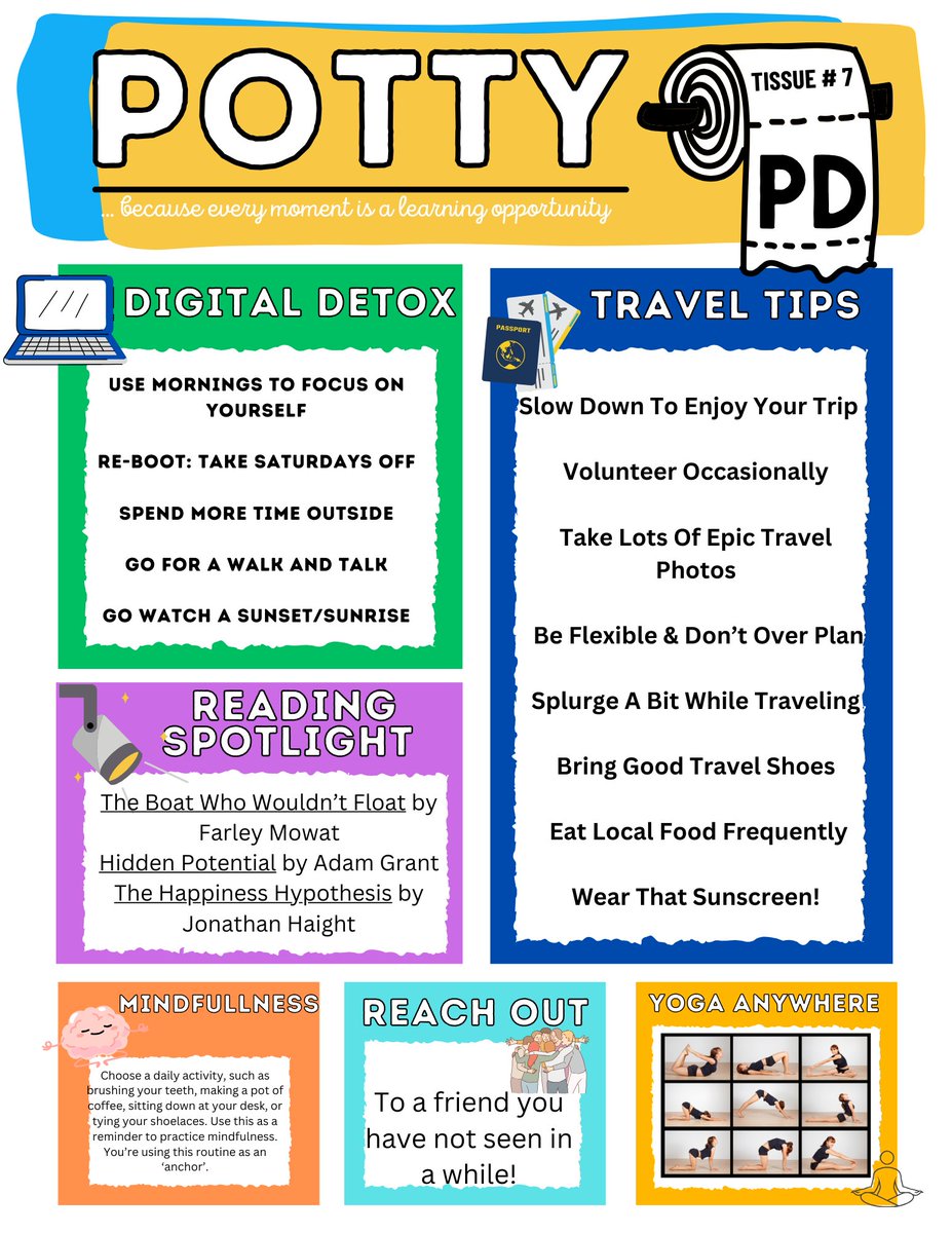 With the last week of the school year. The innovation team @aisgz will showcase the last #pottyPD of the year. Find ways to innovate your summer and reconnect with yourself! 

What book would you recommend or plan on reading this summer to recharge? #GORAMS <a href="/j_smigel/">Jordan Smigelsky 🇨🇦🇰🇷🇹🇷🏴󠁧󠁢󠁥󠁮󠁧󠁿🇨🇳</a> <a href="/edTechEvans/">Tim Evans 🏴󠁧󠁢󠁷󠁬󠁳󠁿🇪🇸🇭🇰🇦🇪🇨🇳</a>