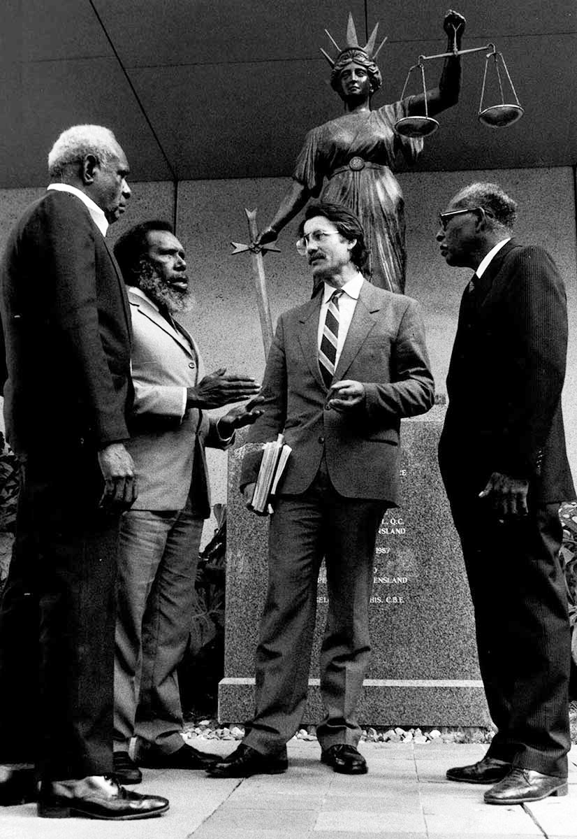 Today is Mabo Day, celebrating Eddie Koiki Mabo &amp; the other Mer Islander people, whose courageous works overturned the legal doctrine of terra nullius (land belonging to no one) in 1992. (Dave Passi &amp; Eddie Mabo, 1989. Photo: Jim McEwan)

#Reconciliation #NRW2024 #NowMoreThanEver