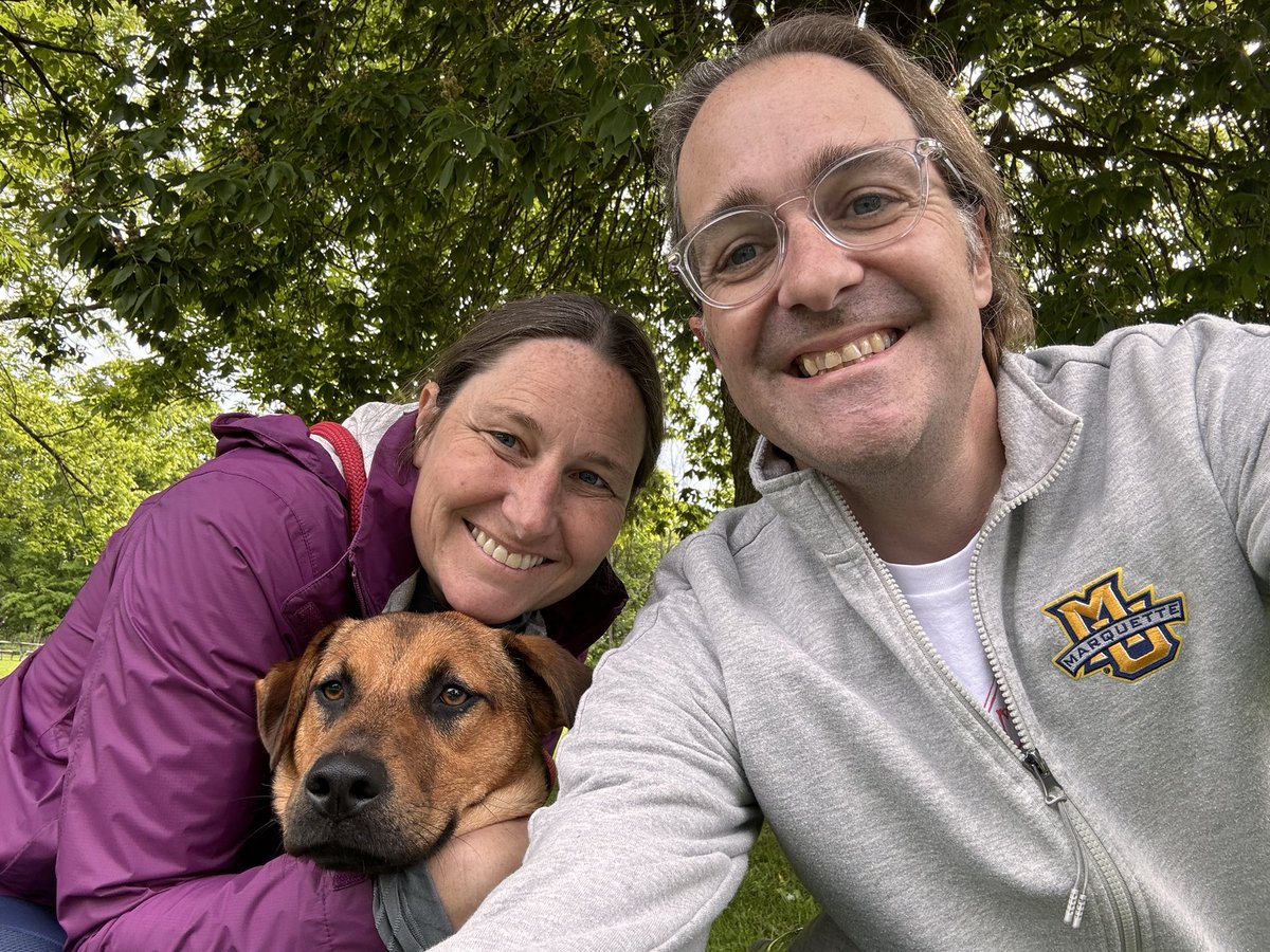 My 25th college reunion this weekend.  I think the dog was the star of the run/walk!  Proud <a href="/MarquetteU/">Marquette University</a> grad.  Continue to strive to live out the ideal of service to humanity I learned there—men and women for and with others.  #MUreunion