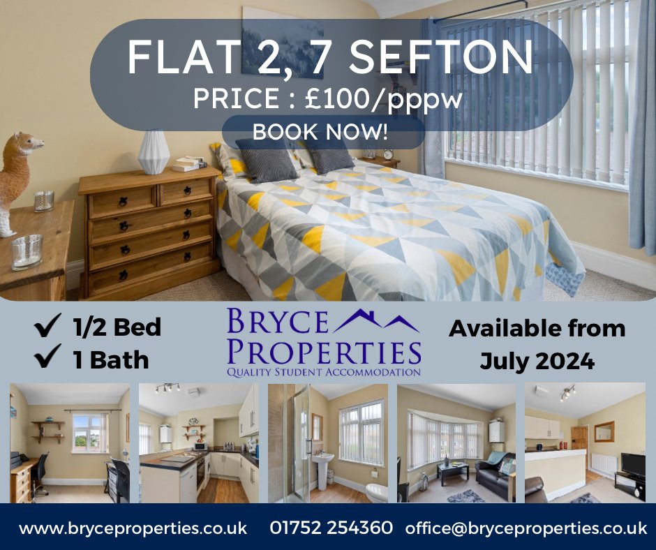 Looking for Student accommodation!
Bryce Properties Quality Student Accommodation is one of our two MSU agencies we have approved.
bryceproperties.co.uk
Other agencies are available, please contact MSU for more details if required.