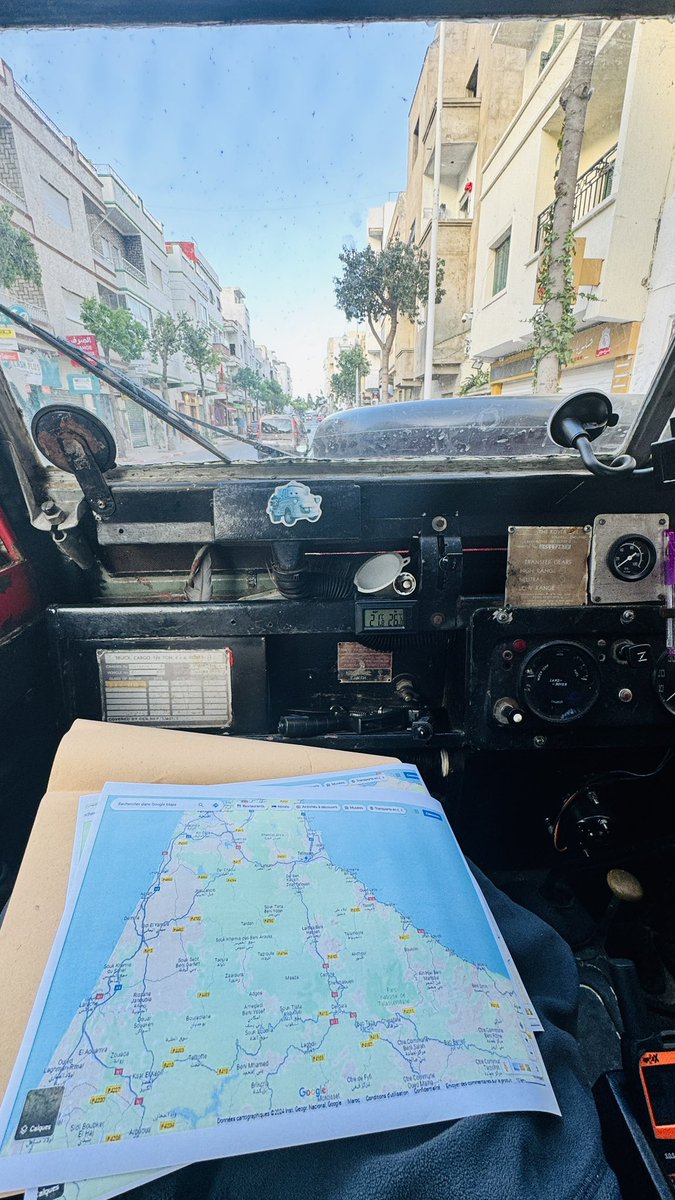 RustyRhinos's tweet photo. After the repair, we managed to get some print offs of maps from a search engine to get us as far as Fes. Not the best day for navigation, our original maps were confiscated at the border and we somehow lost our primary compass.

#rustyrhinos #moroccanrally2024 https://t.co/nRdwIZ5I4e