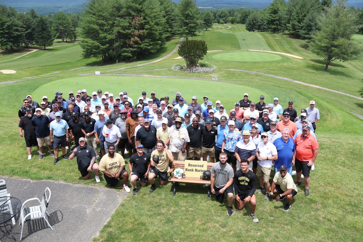 Another great turnout for the Hank Norton Memorial Golf Tournament yesterday at Botetourt Golf &amp; Swim Club. 🏈