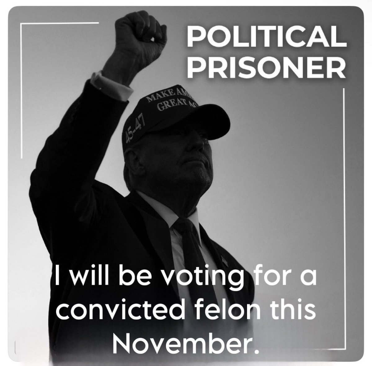 Imagine believing… Joe Biden wasn’t fit to stand trial but he’s somehow fit to be the leader of the free world. And Donald Trump isn’t fit to be President because he was “convicted” in a sham, show trial in Manhattan. Team America