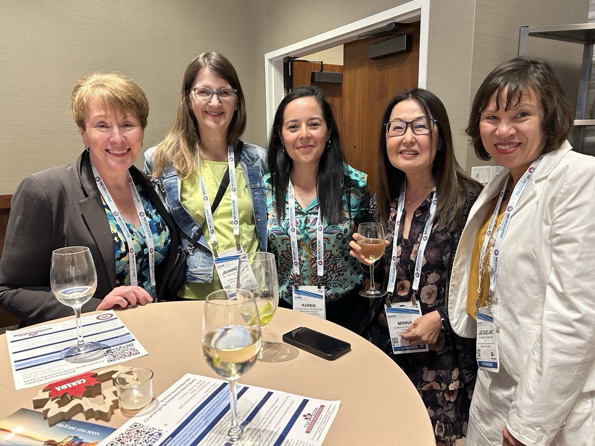 Tonight at #ENDO2924 all of the cool Canadian endocrinologists are at the CSEM reception. So thankful for the opportunity to network with our Canadian colleagues in Boston! 🤩🍀🙏🏻 ⁦⁦<a href="/BBDC_UofT/">Banting & Best Diabetes Centre</a>⁩ ⁦<a href="/INFneuroendo/">International Neuroendocrine Federation</a>⁩ ⁦<a href="/paneuroendo/">Pan American Neuroendocrine Society</a>⁩