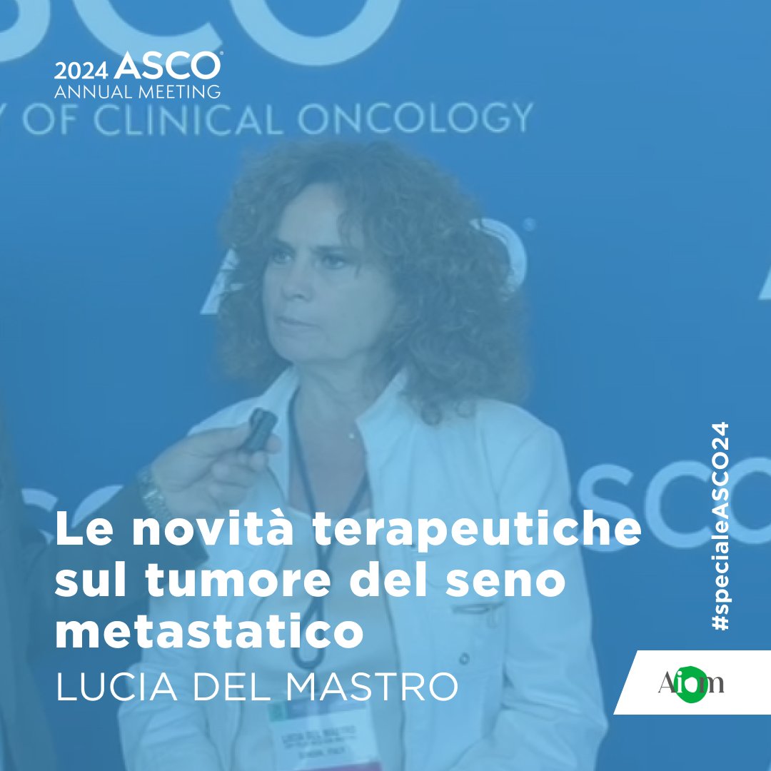 #ASCO24 | @delmastro_lucia illustra le novità terapeutiche sul tumore del seno metastatico. Ascoltale qui: youtu.be/UP1AEOfn7dk @ASCO