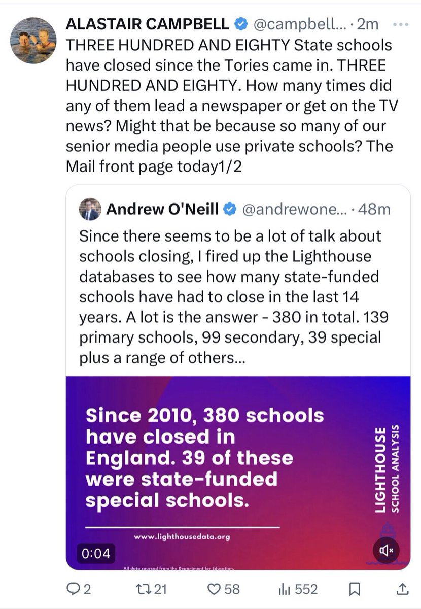 KOSTerru's tweet photo. @AllisterHeath Another 380 schools closed by Tory austerity measures. Did you bring them to our attention? #ToryFrauds #ToriesOut728 https://t.co/SkVRloZvOT