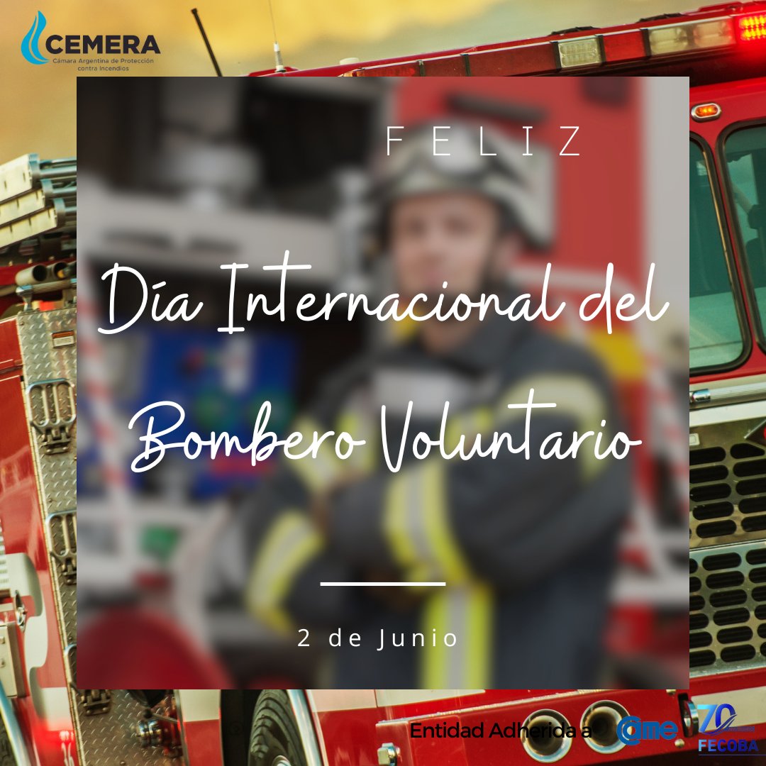 FELIZ DÍA A TODOS LOS BOMBEROS VOLUNTARIOS!!!⁠
<a href="/redcame/">CAME</a> <a href="/FECOBAORG/">FECOBA</a>