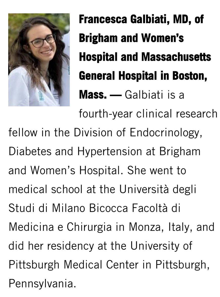 Endocrine News (@endocrine_news) on Twitter photo From #ENDO2024 
Early Investigator Award Winner Francesca Galbiati, MD, talks about her research on the oxytocin defiency. From #ENDO2024 
Early Investigator Award Winner Francesca Galbiati, MD, talks about her research on the oxytocin defiency.