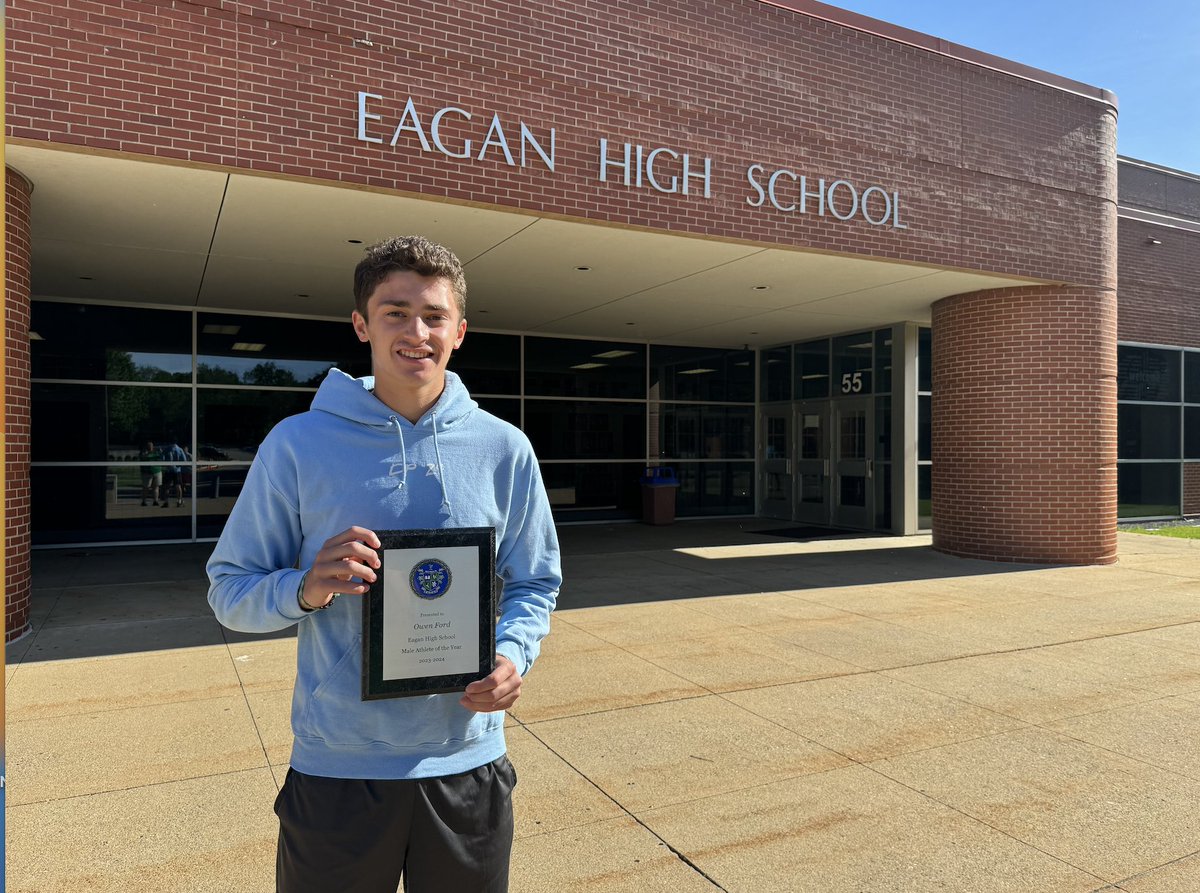 Congratulations to Eagan’s Male Athlete of the Year
Owen Ford – Football, Basketball, Track and Field

MSHSL State Basketball - 3rd place
Track and Field MSHSL  State Competitor  (High Jump &amp; Relays)