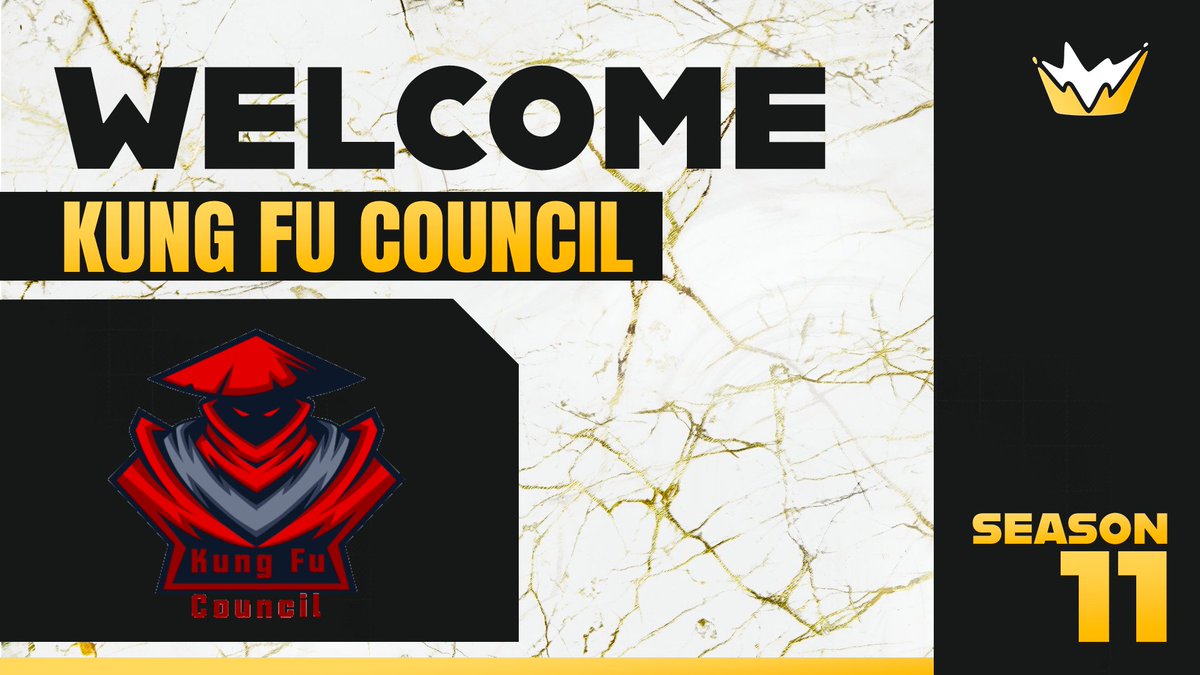 Please welcome <a href="/KungFuCouncil/">Kung Fu Council</a> , to the Talent League Season 11 Qualifiers!

- <a href="/mbyZest1/">Zest</a>
- <a href="/SecretR6S/">Secret</a> 
- <a href="/BennnR6/">Bennn</a> 
- <a href="/Chimwalu/">Chimwalu</a> 
- <a href="/crazular/">crazy</a> 
- <a href="/MarvvvR6/">Marv</a> 

Watch them live in the Talent League over at:
👀twitch.tv/talentleaguer6
