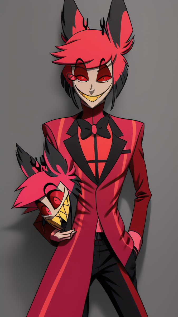 _unique_AI's tweet image. It took a while but i got 10 followers 🥳That's a start
I make images using AI and Wallpapers for W.E., checkout my profile✅

Here is a pic inspired by the last Episode of #HAZBINHOTEL where #Alastor somewhat fakes his own death made with Stable Diffusion

#AIart #hell #overlord