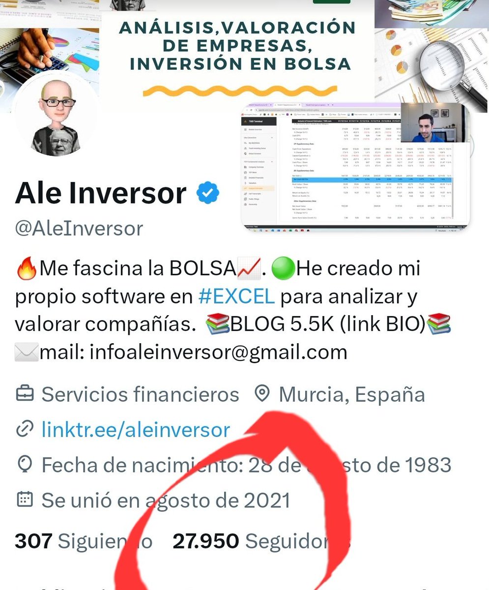 AleInversor's tweet photo. Quedan 50 para los 28K😱😱😱.. si le dais cariño a este tweet( ❤️ más RT ), os comparto un archivo📚 con empresas:
✅️%Alto INSIDERS 
✅️Valoración atractiva
✅️Small Caps
✅️Rentable y sin deuda
🙏🙏❤️ https://t.co/29ZSW4NuqZ