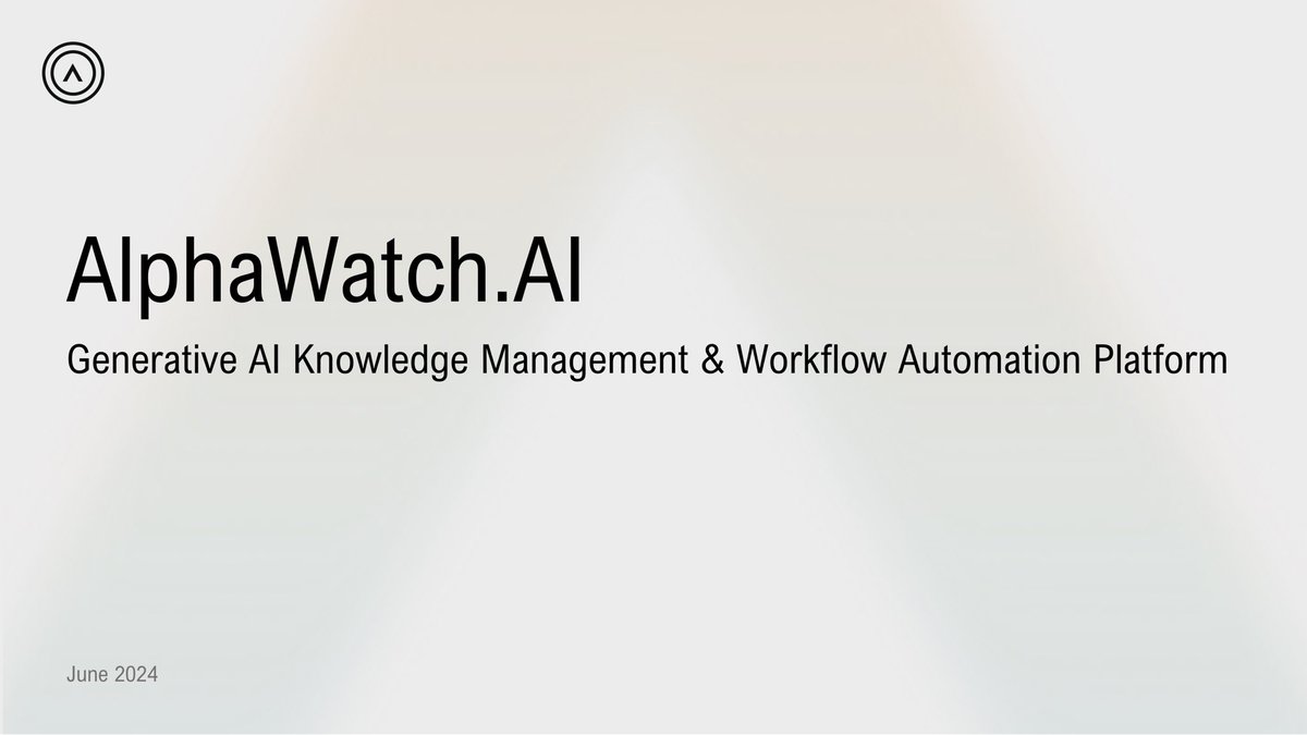 At Alphawatch.AI, we're committed to transforming how businesses manage knowledge and automate workflows with our AI-driven solutions. Our platform converts unstructured content into easily accessible information and has been deployed in Global 2000 companies in the