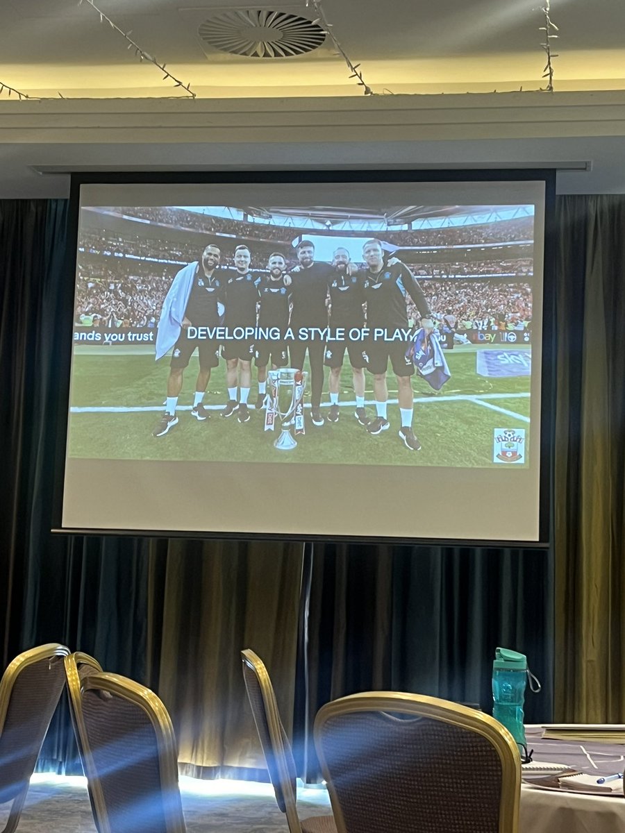 Jordan_forrie's tweet photo. Great insight on the #SFACoachED hearing from John Peacock on Game Momentum’s & Premier Leagues new manager Russell Martin on his style of play ⚽️ https://t.co/EBHSal3BUs
