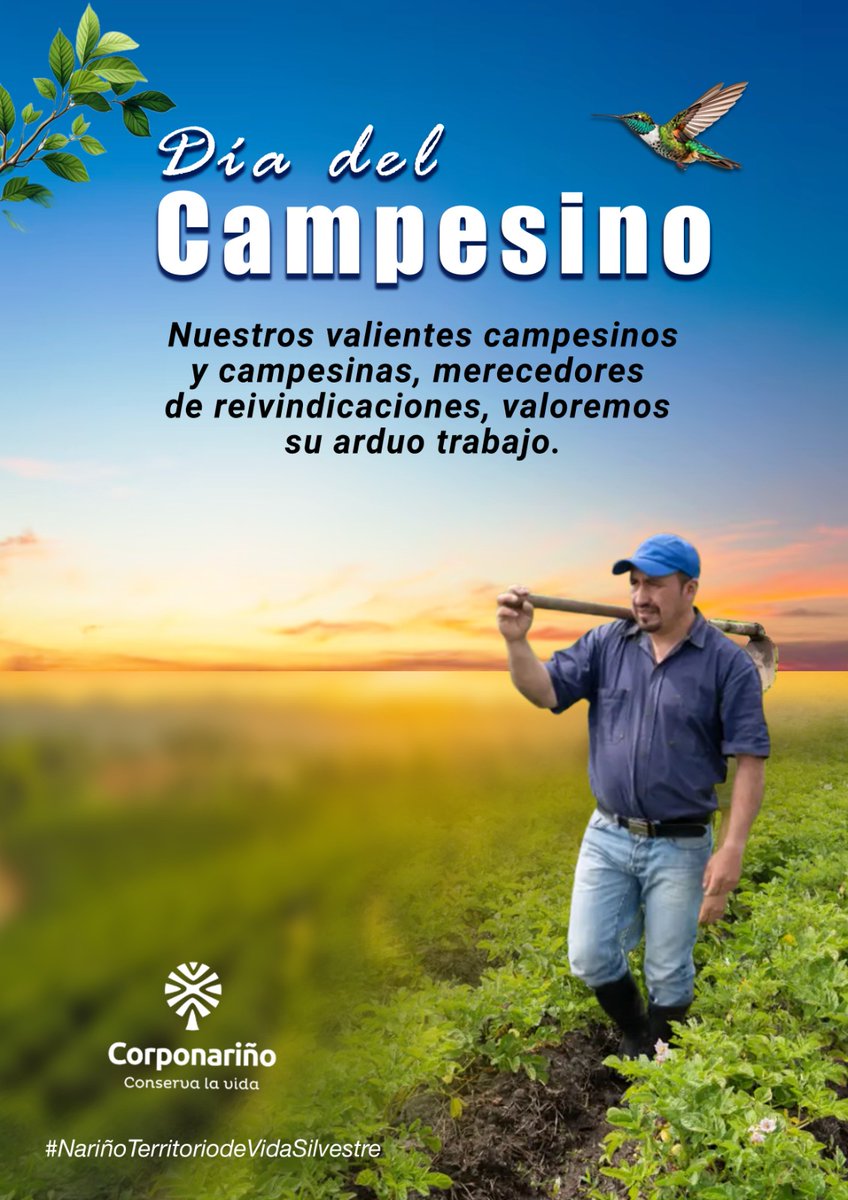 El campesino es el corazón de la sociedad colombiana, cultivando nuestro sustento y nuestras tradiciones. Hoy celebramos los avances que se hayan logrado, como el acceso a la tierra, mejoras en infraestructuras rurales y programas. Sigamos trabajando por un futuro de esperanza.
