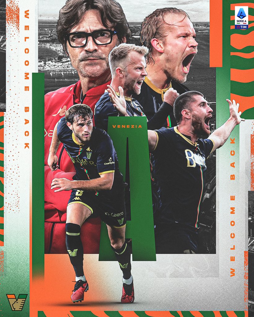 SerieA's tweet photo. BENTORN🅰️TO @VeneziaFC_IT 😍 https://t.co/tmUBiaEjIx