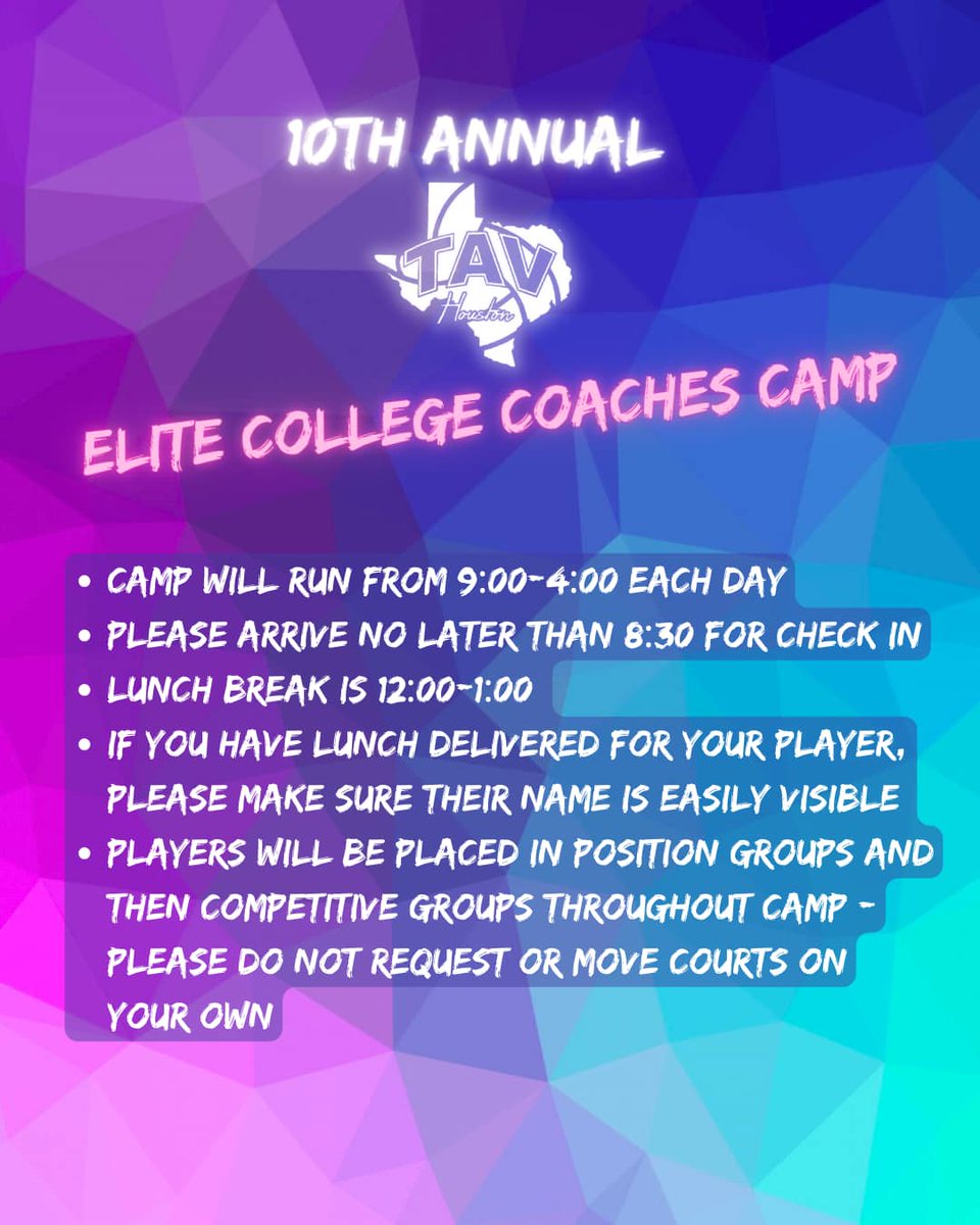 WE CAN’T WAIT TO SEE YOU ALL IN THE GYM TOMORROW! BRING YOUR BEST EFFORT AND HAVE FUN! SOAK UP ALL THAT YOU CAN FROM THIS FANTASTIC COACHING LINEUP!🔥 #TAVFam mycompetitiveedge.com/campsandclinics
