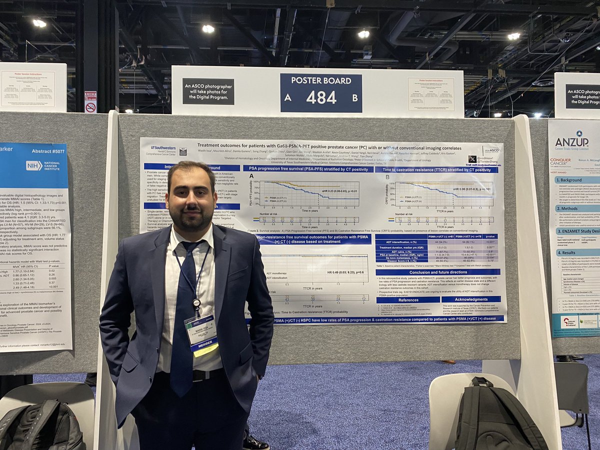 🚀 Brilliant work by @wadihissa1 on treatment outcomes for patients with PSMA-PET positive prostate cancer at #ASCO24 🎉 @ASCO @ASCOTECAG @OncoAlert @utswcancer