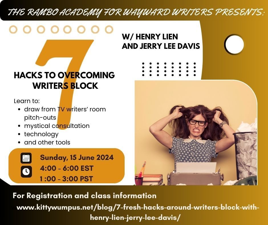 Rambo Academy for Wayward Writers (@academyrambo) on Twitter photo 