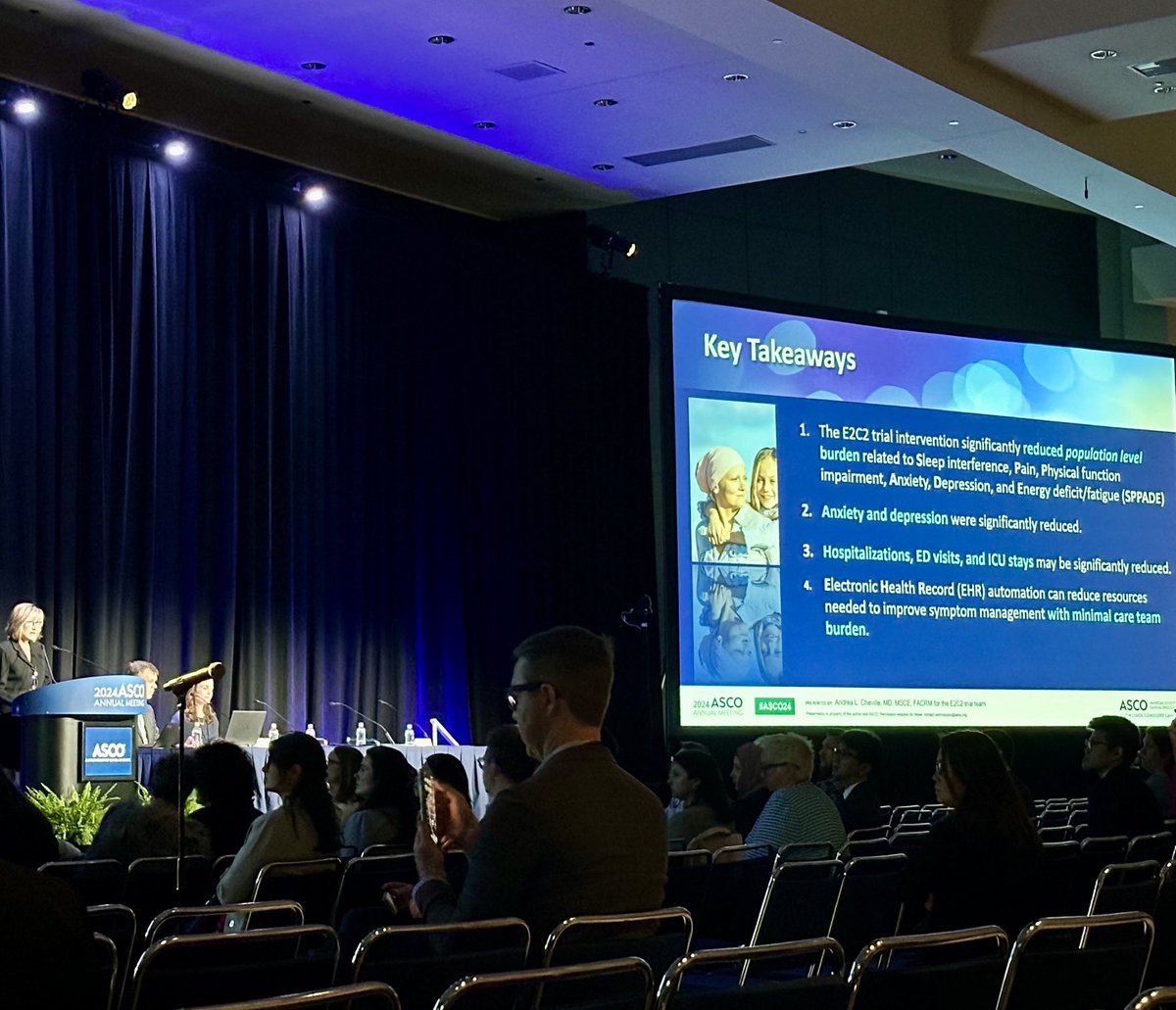 E2C2 (an NCI Moonshot IMPACT trial), led by Dr. Andrea Cheville, found that collaborative care reduces symptoms, especially anxiety and depression, in patients with cancer ⁦<a href="/MayoCancerCare/">Mayo Clinic Comprehensive Cancer Center</a>⁩ ⁦<a href="/theNCI/">National Cancer Institute</a>⁩ ⁦<a href="/ASCO/">ASCO</a>⁩
