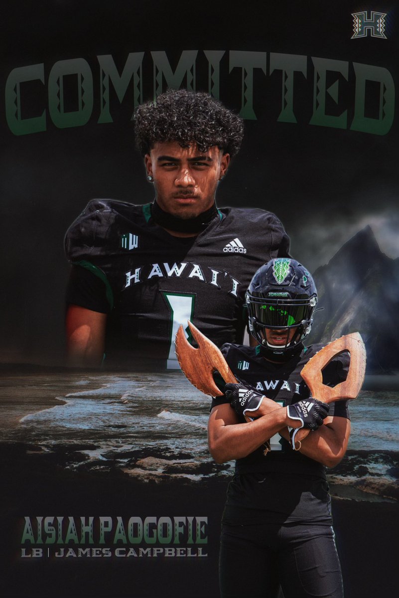 All glory to god ! Blessed to announce that I am COMMITTED to the university of Hawaii !! Thank you to my family and coaches who supported me to this process. @HawaiiFootball #LionsDen