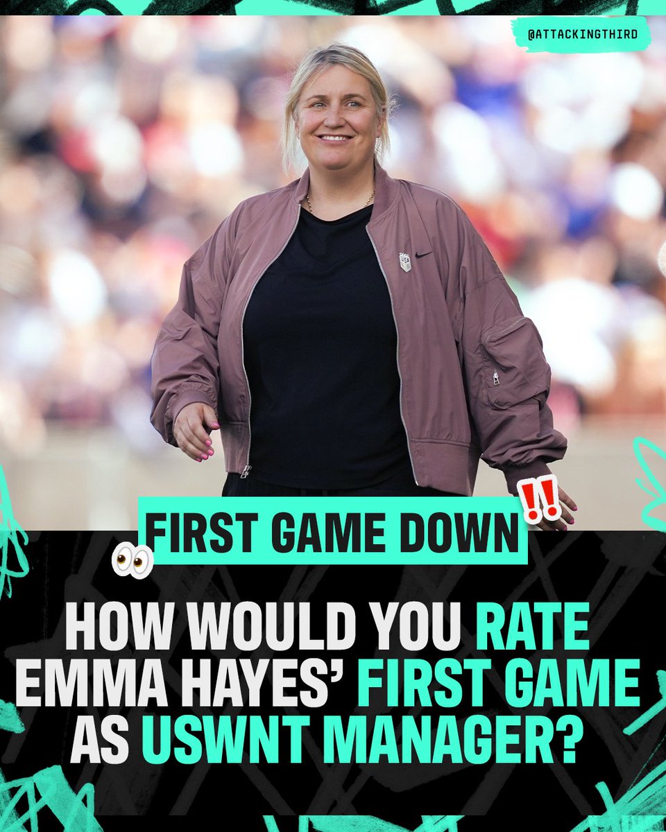 ⚽️ 4 goals 🧱 Clean sheet ✅ Win 👕 Starting XI with the least average caps since 1986 Give us your thoughts on Emma Hayes' first run as USWNT manager 👇