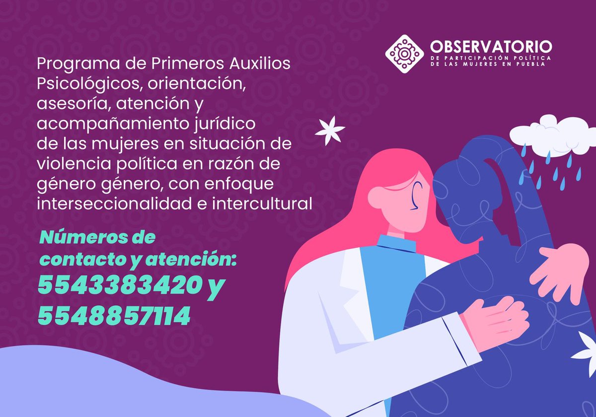 ¡Atención! 🚨

Si te encuentras en alguna situación de violencia política de género, solicita asesoría jurídica y atención psicológica.

📞 5543383420 y 5548857114