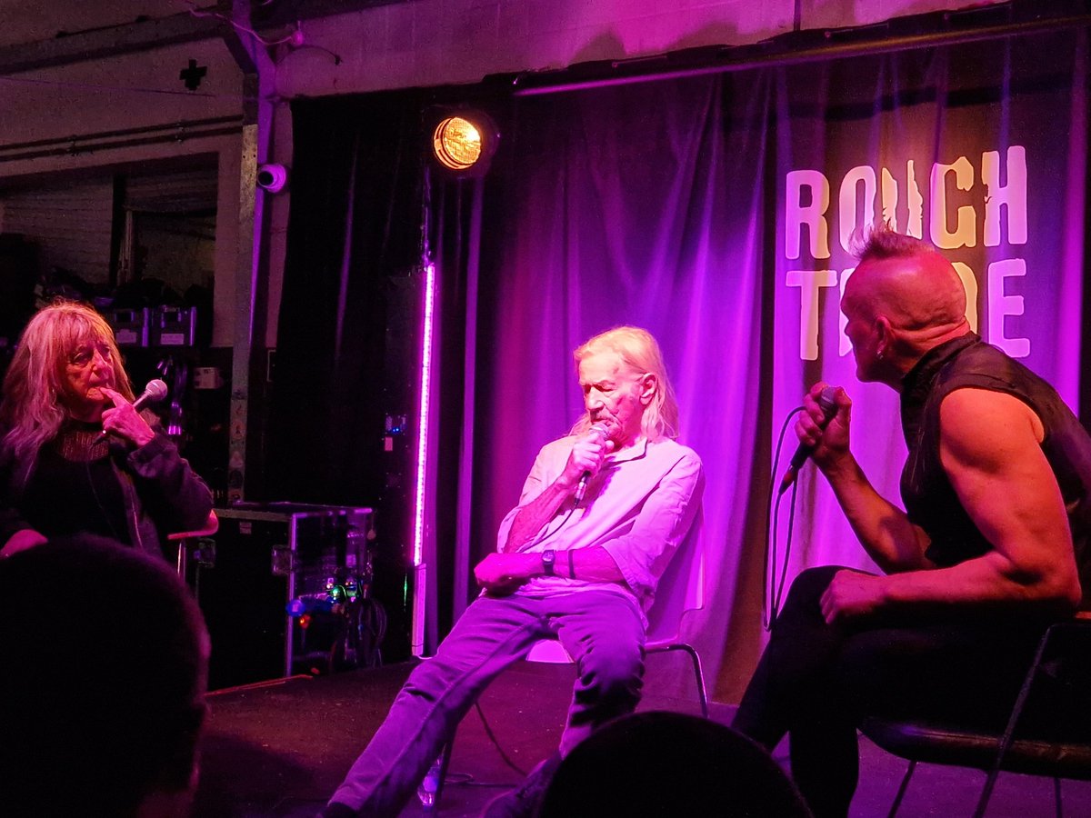 Good evening of chat with @johnrobb77 interviewing @pennyrimbaud1 & Gee Vaucher at @RoughTrade East today. 'Creativity is another word for love'