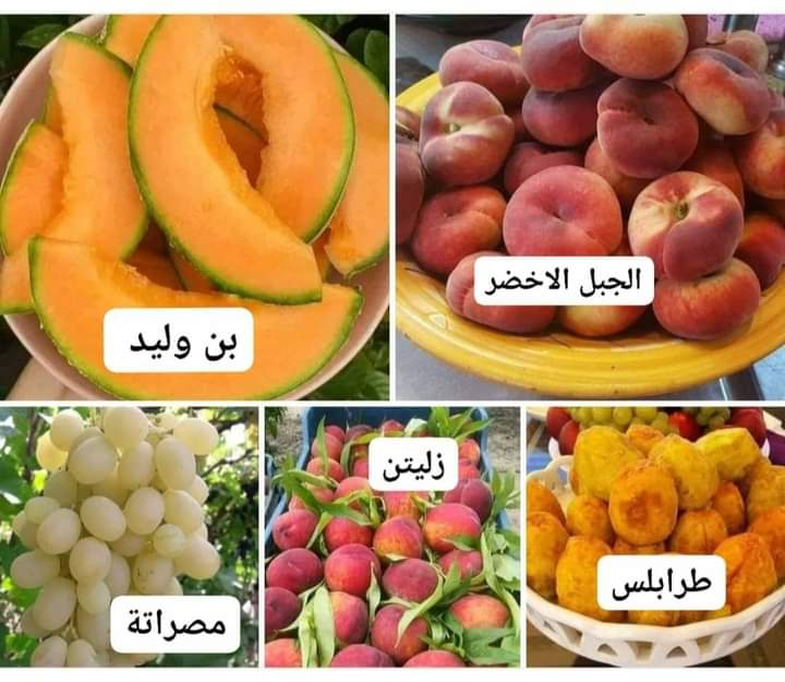 إنتاج ليبيا من الفواكه