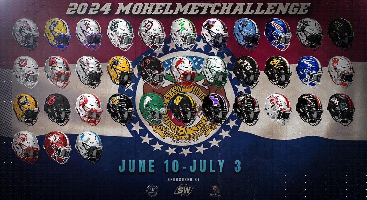 AND the Gryphons are IN the '24 #MOHelmetChallenge! Not too late to enter, and anyone can register a helmet! Just go to the link below, register your favorite school's helmet, and make a $20 donation to the American Cancer Society of Missouri! raiseyourway.donordrive.com/index.cfm?fuse…