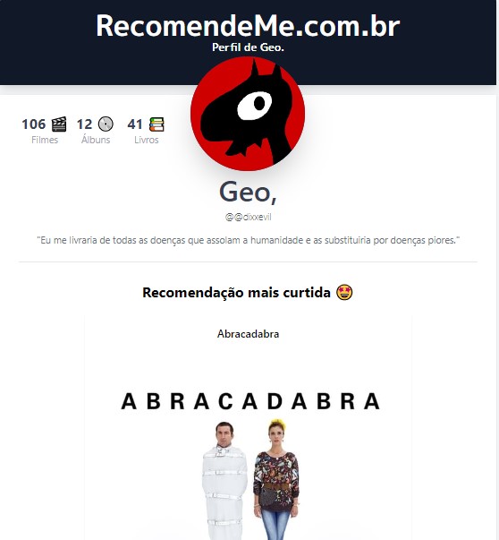 Meu perfil no RecomendeMe