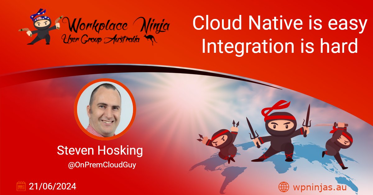 Workplace Ninjas Australia (@wpninjasau) on Twitter photo Happy Monday Ninjas, join us on welcoming the one and only <a href="/OnPremCloudGuy/">Steven Hosking #MSFT</a> from <a href="/IntuneTraining/">Intune.Training</a> as speaker at Workplace Ninja Melbourne 2024.
Secure your spot at meetup.com/workplace-ninj…
#WPNinjasAU #MSIntune #MEL Happy Monday Ninjas, join us on welcoming the one and only <a href="/OnPremCloudGuy/">Steven Hosking #MSFT</a> from <a href="/IntuneTraining/">Intune.Training</a> as speaker at Workplace Ninja Melbourne 2024.
Secure your spot at meetup.com/workplace-ninj…
#WPNinjasAU #MSIntune #MEL
