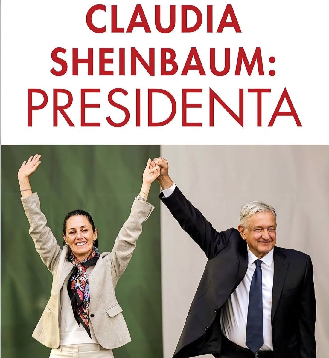 Ganó México, ganó Claudia!! Muchas felicidades a #AMLO, que siempre confió en ella. #EleccionesMéxico2024 #EsClaudiaPresidenta