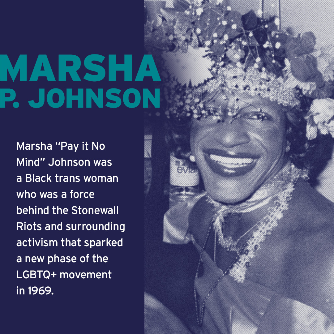 Church-state separation unites us for Pride Month! Marsha “Pay it No Mind” Johnson (1945-1992) was a prominent figure in the NYC gay rights movement. She was an important advocate for homeless LGBTQ+ youth, those effected by H.I.V. and AIDS, and gay and transgender rights.