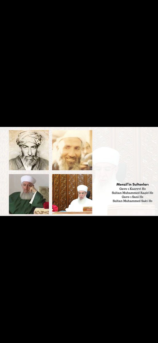 Mürşid odur ki 
Kendinden daha büyük mürşid kaldırsın.
Baba GAWS,sultan bıraktı.
Sultan GAWS e sani bıraktı.
GAWS e sani sultan bıraktı.
Gel de bunu çöz, bir SIR👈var ama.