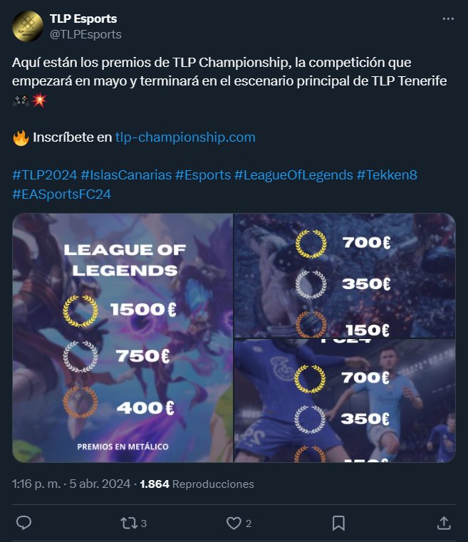 Alcance de nuestro midlaner <a href="/ChoeGoLoL/">ChoeGo☀️</a> y alcance de <a href="/TLPEsports/">TLP Esports</a> 

¿Y aún no se dan cuenta de que existen gracias a los jugadores? 

Magnífico.