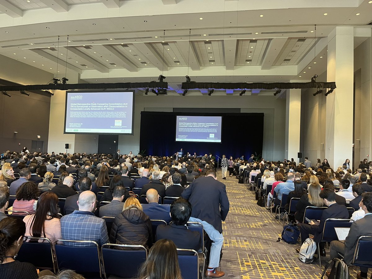 Amin Nassar, MD (@aminnassarmd) on Twitter photo So proud of Ritu <a href="/YaleIMed/">Yale Internal Medicine</a> for presenting our work regarding ALK consolidation treatment in stage 3 ALK + unresectable NSCLC! What a packed room! More to come from this study soon
<a href="/MarkDSiegel1/">Mark D. Siegel</a> <a href="/ASCO/">ASCO</a> <a href="/thenasheffect/">Rafeh Naqash, MD</a> So proud of Ritu <a href="/YaleIMed/">Yale Internal Medicine</a> for presenting our work regarding ALK consolidation treatment in stage 3 ALK + unresectable NSCLC! What a packed room! More to come from this study soon
<a href="/MarkDSiegel1/">Mark D. Siegel</a> <a href="/ASCO/">ASCO</a> <a href="/thenasheffect/">Rafeh Naqash, MD</a>