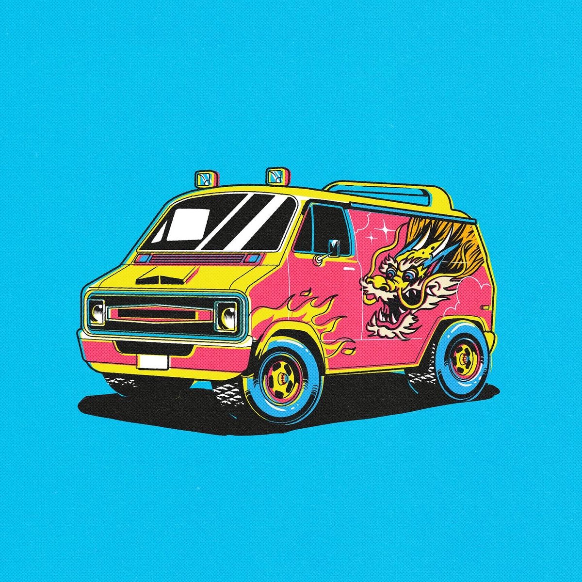 70s decal inspired designs. Street van vibes