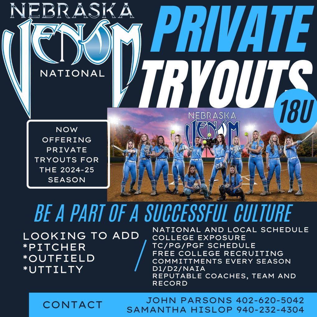 2025 is right around the corner! If you’re looking for a change shoot us a message to schedule a tryout for next season! Come be a part of a competitive atmosphere, winning culture with guaranteed exposure to college coaches!
