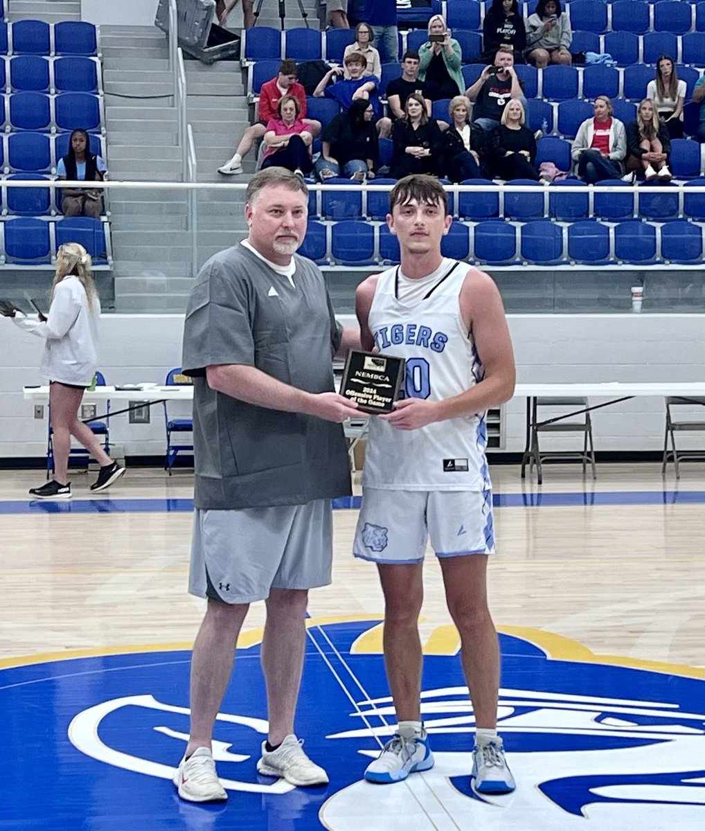 19th Annual NEMBCA All-Star Game
From Booneville HS
Booneville, MS
5-31-2024
4A-7A Boys

Offensive Player of the Game
Cayden Howell
Saltillo/MUW
6-3 ‘24 G
19 points 8-15 field goals 3 3’s 11 rebounds
6 assists 1 steal