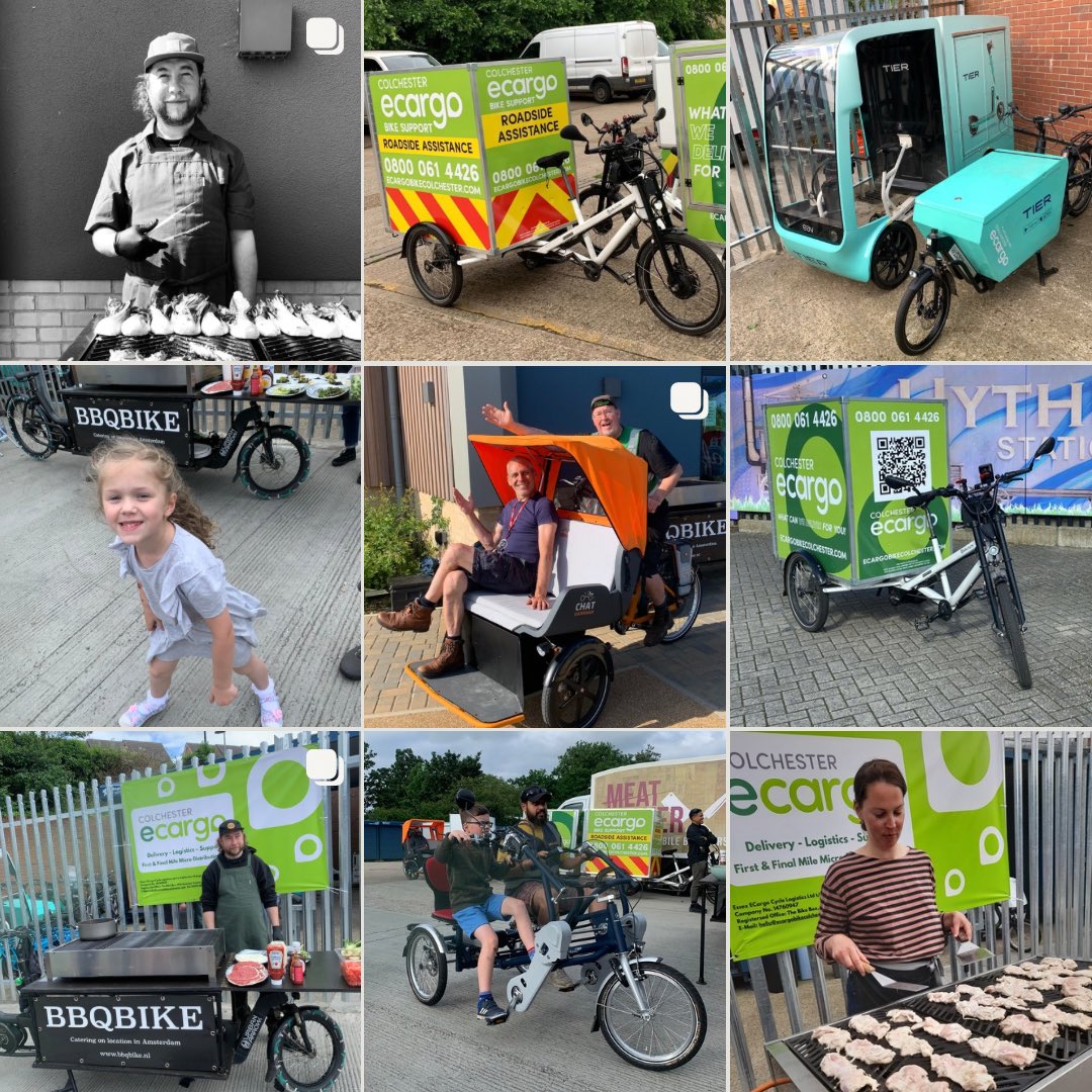 Brilliant weekend for #teamcolecargo - big bikes and trikes, amazing food, awesome teamwork and brilliant collaborations! 
@bbqbikenl @antiloorollbrigade @malleus789 @ramacolchester @rama_colchester @colchbk <a href="/CampaignCycling/">Colchester Cycling Campaign</a> @tier_mobility et al!