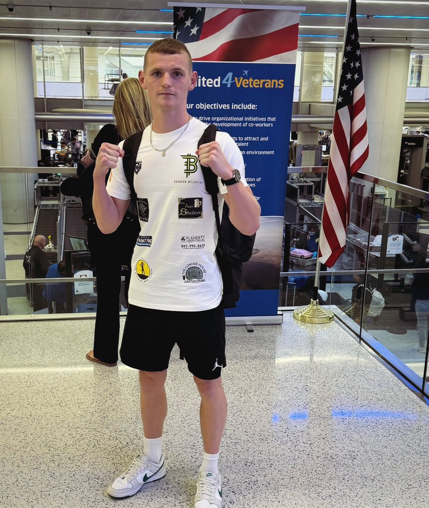 Landed in Tampa Bay, Florida for my 2nd Pro Fight on Wednesday Night live on <a href="/ProBox_TV/">ProBox TV</a> 
Big thanks to all my sponsors and everyone who’s helped me make this possible 👊🏼🇮🇪
#teammccarthy #boxing #irishfighter #florida