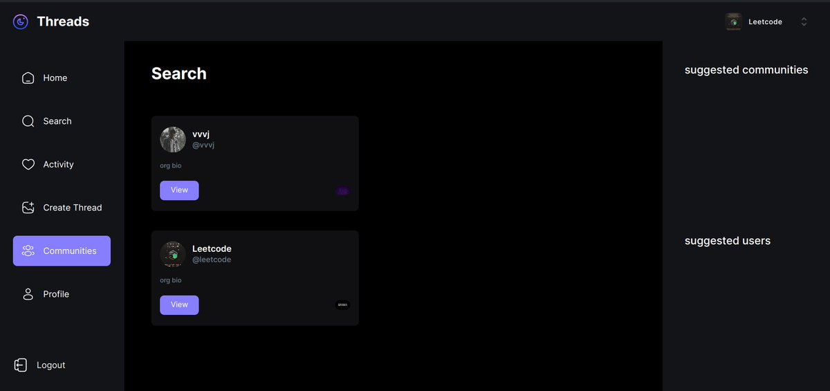 VivekRa211's tweet photo. Day 47 of #50DaysOfDsaAndDev 
✅ DSA : Solved 3 questions on leetcode. 
✅  DEV: Resolved all the errors and deployed threads project. 
checkout  here : https://t.co/MgPUfpKLyK https://t.co/ZemJHQCgaC
